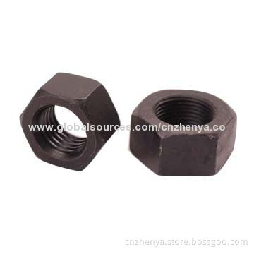 Carbon Steel Hex Nuts, JSZY Mark, M6-M36 Diameter